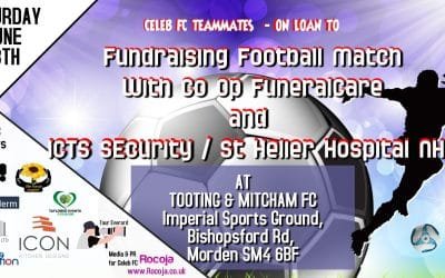 Fundraising Football at Tooting & Mitcham with the NHS & Co Op FuneralCare